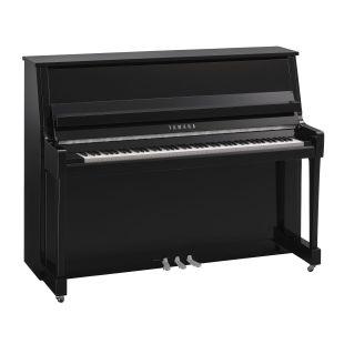 B20 Upright Piano in Polished Ebony Finish With Chrome Fittings