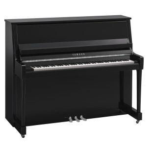 B30 Upright Piano in Polished Ebony Finish with Chrome Fittings