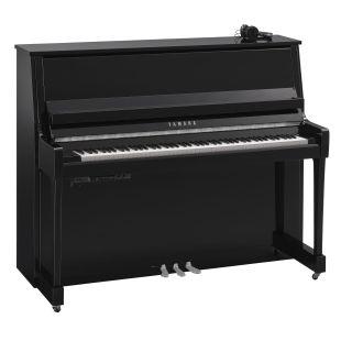 B30 SC3 Silent Upright Piano in Polished Ebony Finish with Chrome Fittings