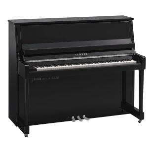 B30 TC3 TransAcoustic Upright Piano in Polished Ebony Finish with Chrome Fittings