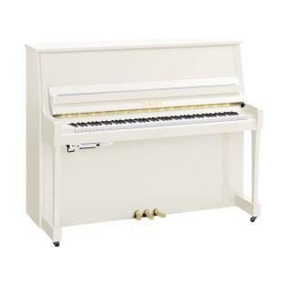 B30 TransAcoustic Upright Piano in Polished White Finish