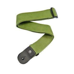 PWS107 Polypropylene Guitar Strap Green Design