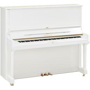 YUS3 Upright Piano in Polished White Finish