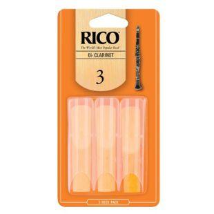 RCA0330  3.0 Strength Reeds for Bb Clarinet, Pack of 3