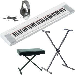 Yamaha NP-35 Home Keyboard Starter Pack in White