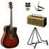 Tobacco Brown Sunburst Guitar, Amp, Capo, Plectrums and Stand
