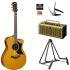 Vintage Natural Guitar, THR5A Amp, Capo, Heli-stand and Plectrums