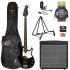 Black Bass, Amp, Tuner, Plectrums, Bag, Stand and Cable