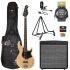 Natural Satin Bass, Amp, Tuner, Plectrums, Bag, Stand and Cable