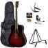 Tobacco Brown Sunburst Guitar, Capo, Plectrums, Bag, Tuner and Stand