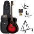 Dusk Sun Red Guitar, Stand, Bag, Plectrums, Capo and Tuner