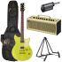 Guitar in Neon Yellow, THR10II Wireless Amp, G10TII Relay, Softcase and Stand