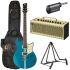 Guitar in Swift Blue, THR10II Wireless Amp, G10TII Relay, Softcase and Stand