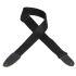 M8-BLK Soft-hand Polypropylene 2&quot; Guitar Strap with Leather Ends 