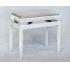 In Polished Brilliant White Finish With A Grey Dralon Seat Top