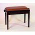 In Dark Rosewood Finish With A Light Brown Hide Seat Top