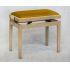 White Ash Finish With Gold Dralon Seat Top