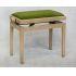 White Ash Finish With Green Dralon Seat Top