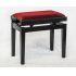 Black Finish With Bordeaux Red Dralon Seat Top