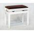 Polished Brilliant White Finish With Brown Dralon Seat Top