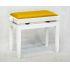 Polished Brilliant White Finish With Gold Dralon Seat Top