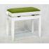 Polished Brilliant White Finish With Green Dralon Seat Top