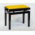 Polished Ebony Finish With Gold Dralon Seat Top