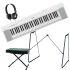 NP-15 Piaggero 61-Key Slimline Home Keyboard Essentials Pack