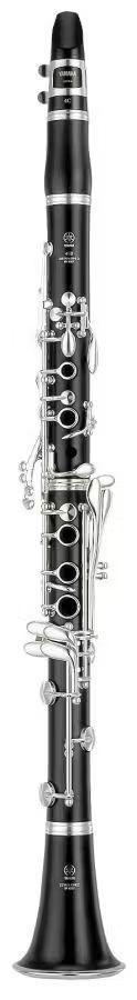 YCL-450 Bb Clarinet With Grenadilla body and silver-plated keys and ligature