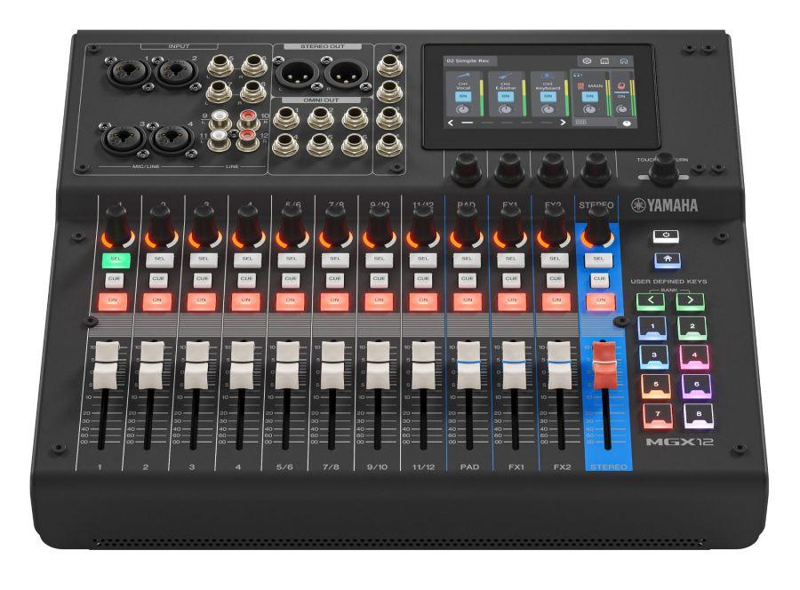 MGX12 Mixer Black 18-Channel Digital Mixing Console