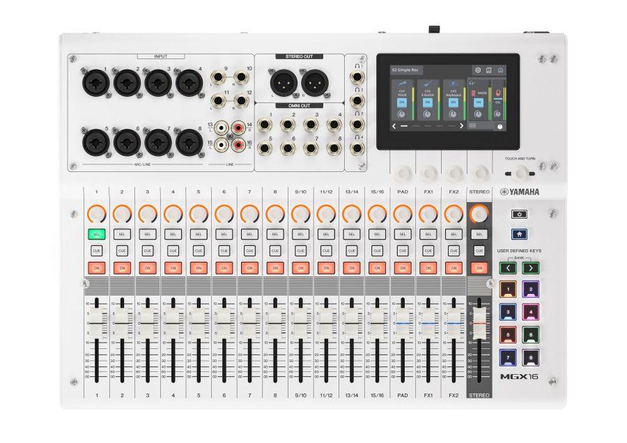 MGX16 22-Channel White Digital Mixing Console