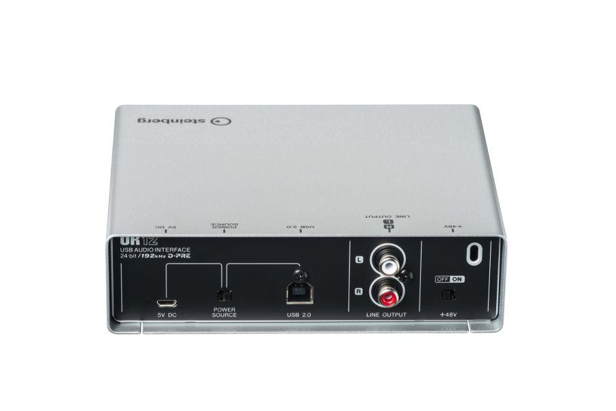 UR12 USB-Powered Audio/MIDI Interface 2x2 USB Audio Interface with 1x D-PRE  Mic Pre-Amp & 192kHz support