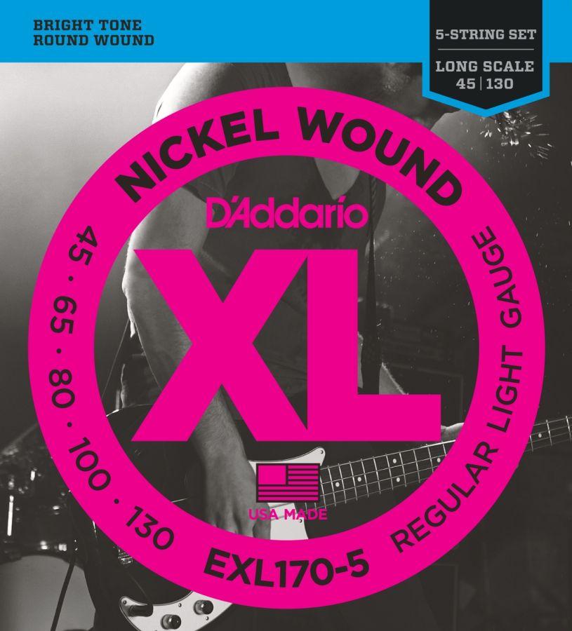 EXL170-5 5-String Bass Guitar Strings