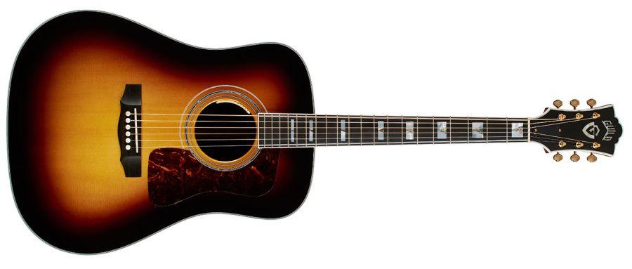 D-55E Dreadnought Acoustic Guitar in Antique Burst finish