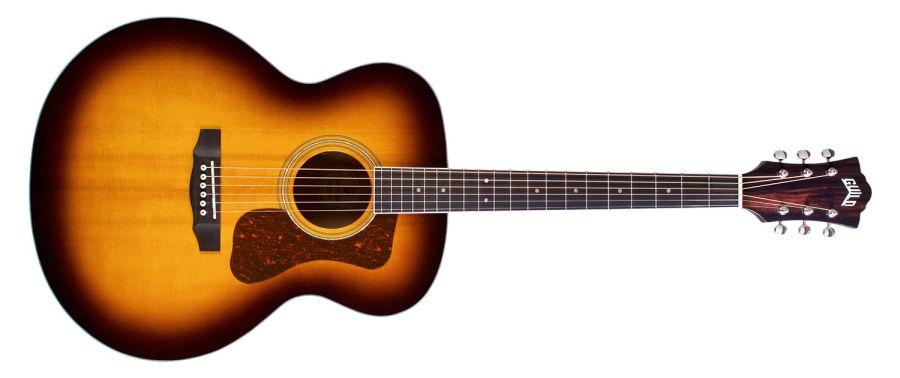 F-250E Deluxe Jumbo Acoustic Guitar in Antique Burst finish