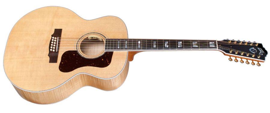 F-512E Maple Jumbo Acoustic Guitar in Blonde finish