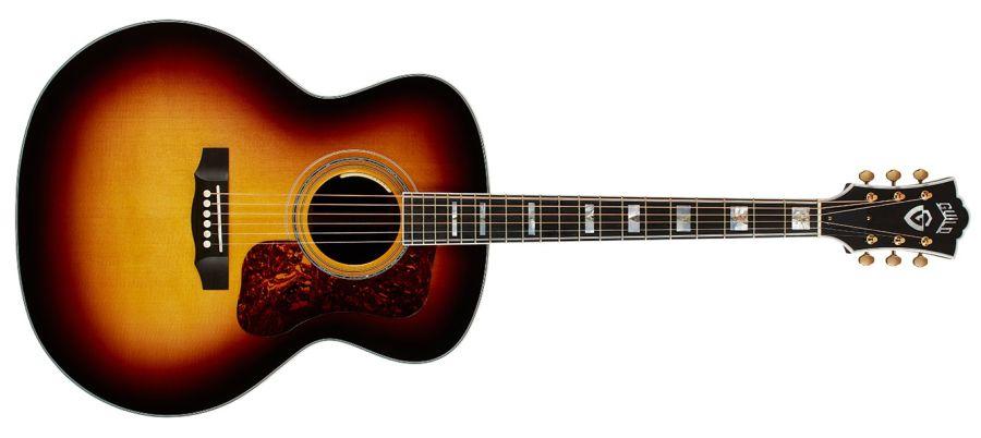 F-55E Jumbo Acoustic Guitar in Antique Burst finish