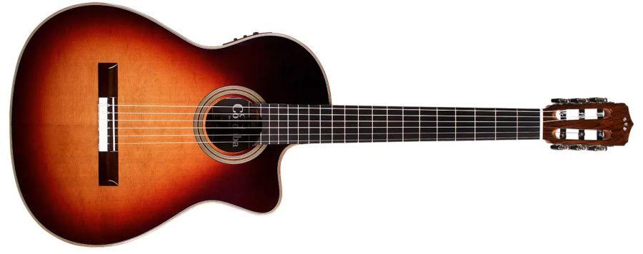 Fusion Orchestra CE CD Tear Drop Burst Classical Guitar
