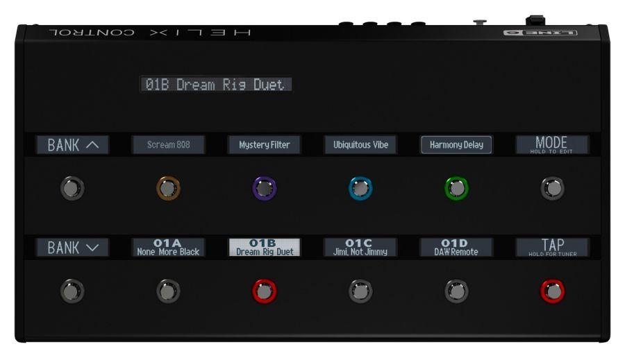 Helix Control - Floor-Based Controller for Helix Rack Guitar Processor