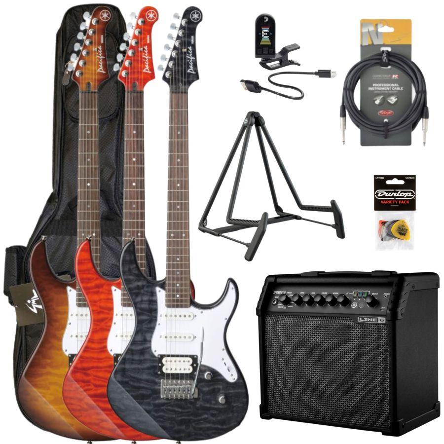 Pacifica 212VQM Electric Guitar Pack