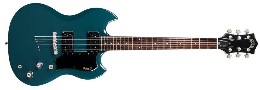 A Grade Refurbished Polara Electric Guitar in Catalina Blue Steel finish