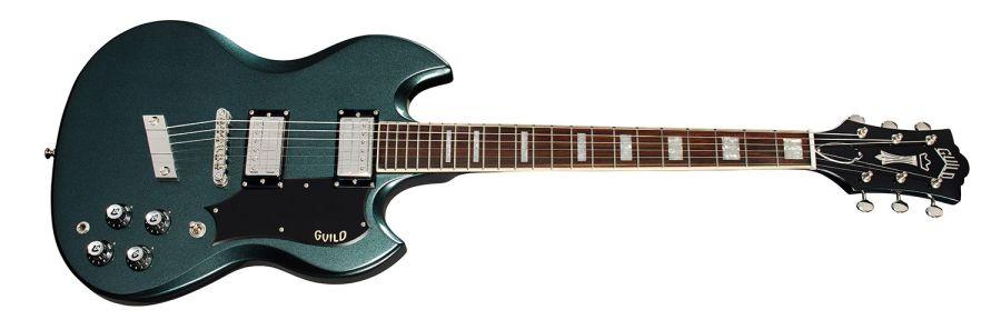Polara Deluxe Electric Guitar in Kingswood Green finish