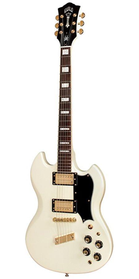 A Grade Refurbished Polara Kim Thayil Electric Guitar in Vintage White finish
