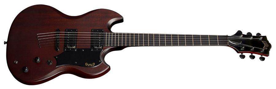 A Grade Refurbished Polara Night Edition Electric Guitar in Vintage Walnut Finish
