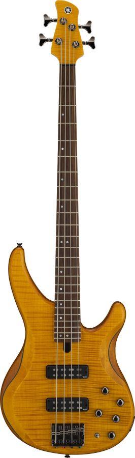 A Grade Refurbished TRBX604FM 4-String Electric Bass Guitar In Matte Amber Finish