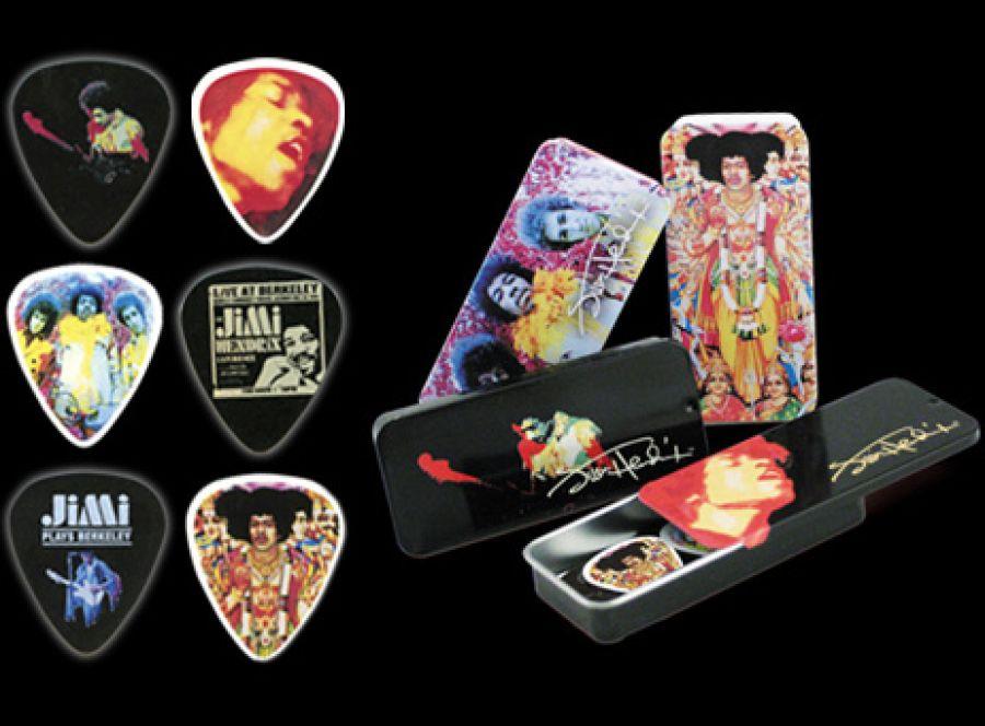 Jimi Hendrix Album Cover Art Guitar Pick Tins (Plectrums)