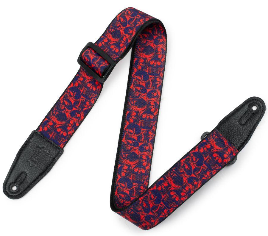 MPD2-110 Prints Polyester 2&quot; Guitar Strap with Leather Ends 