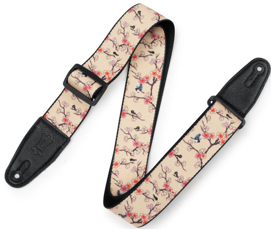 MPD2-115 Prints Polyester 2&quot; Guitar Strap with Leather Ends 
