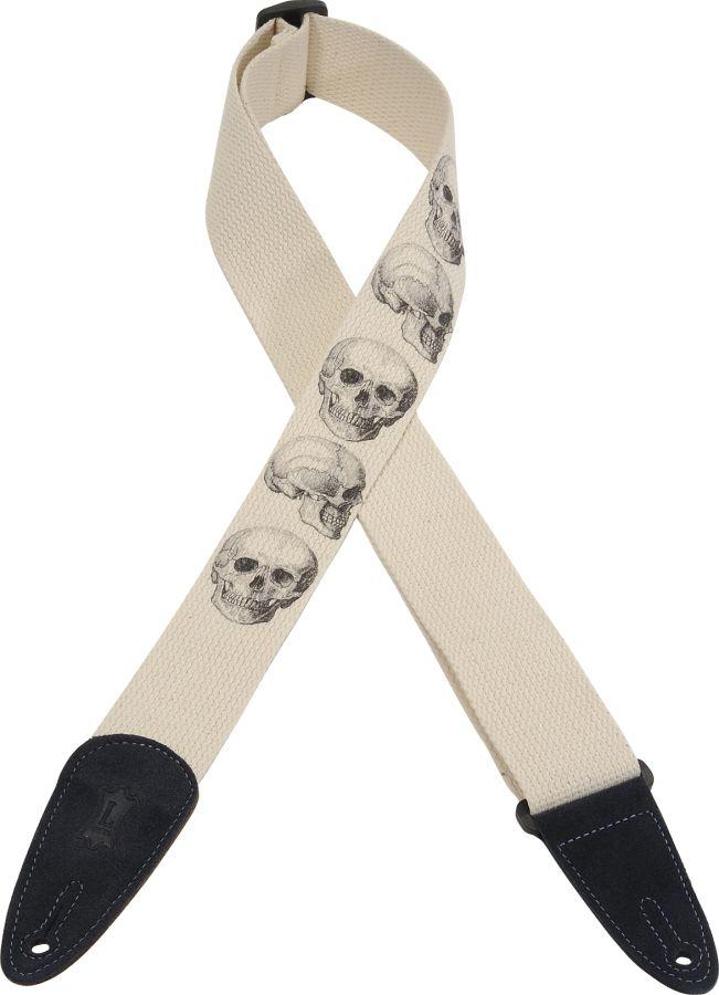 MC8LCD-002 Prints Cotton 2&quot; Guitar Strap with Suede Ends    