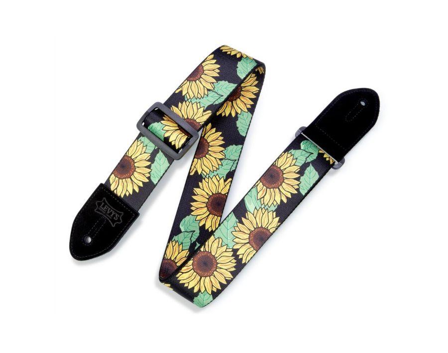 MP2-009 Prints Polyester 2&quot; Guitar Strap with Suede Ends  